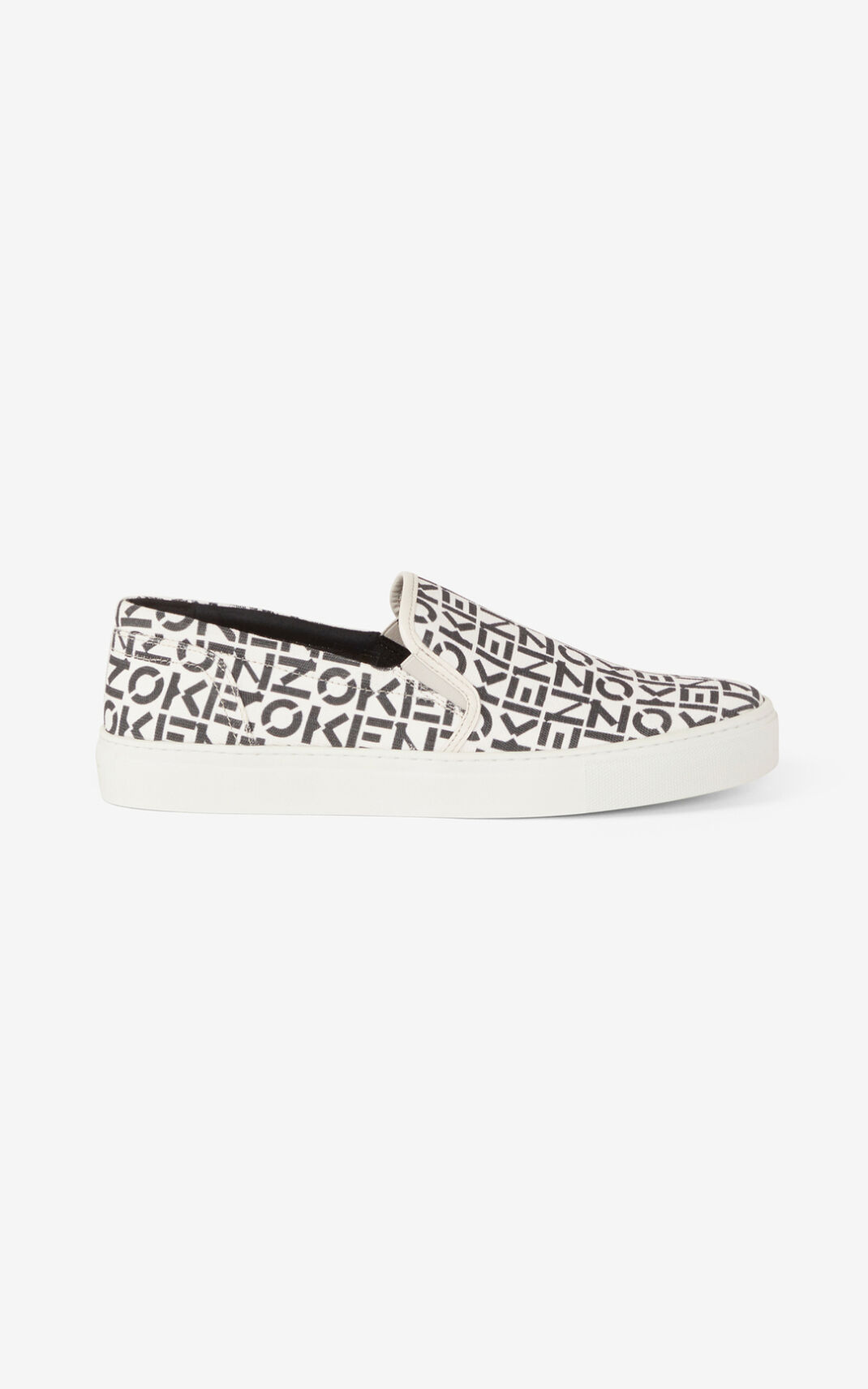 Kenzo K Skate Monogram laceless スニーカー メンズ グレー - MQXLVU871